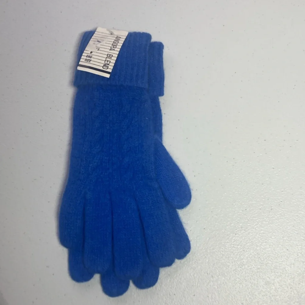 VINTAGE 90s 70% lambswool 20% angora winter gloves
